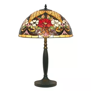 Artistar Květinově vzorovaná stolní lampa v Tiffany stylu