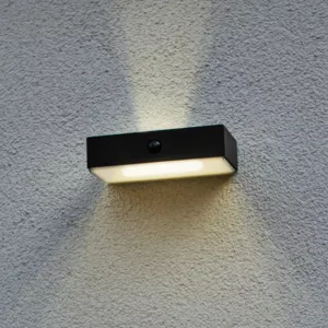 LUTEC connect LED solární venkovní nástěnné světlo Fadi, CCT