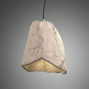 Fabas Luce Závěsné světlo Rock ve vzhledu kamene