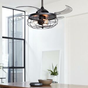 Beacon Lighting Stropní ventilátor Fanaway Industri, lehký, černý