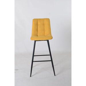 Sada barových židlí LUKA žlutá 2 ks