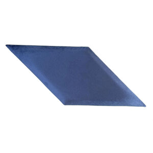 Čalouněný Panel 2ks, 30x59cm Rovnoběžník, Tmavě Modrá