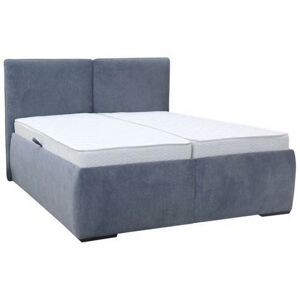 Čalouněná postel Ornella Pl: 180/200cm, Šedě Modrá
